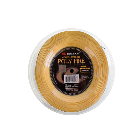 Rollo Cuerdas Solinco Poly Fire 1.25 Mm 200 Mts